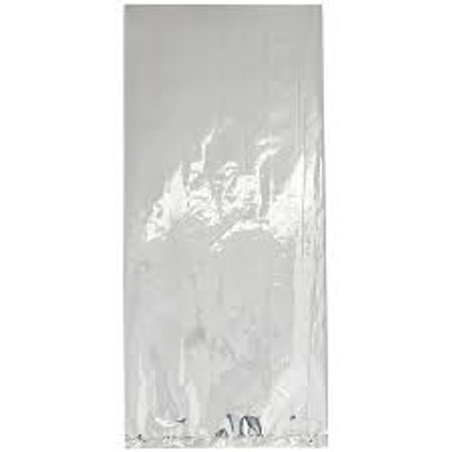 Treat Bags -  Silver Cello Bags with Ties and more Partyware at The Professors Online Lolly Shop. (Image Number :19430)