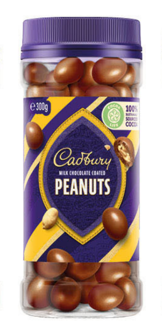 Cadbury Milk Chocolate Peanuts, by Cadbury,  and more Confectionery at The Professors Online Lolly Shop. (Image Number :20011)