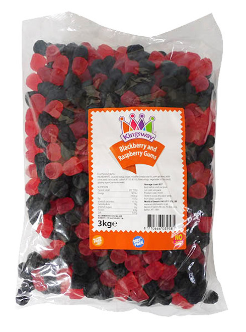 Kingsway Blackberry and Raspberry Gums (3kg Bag)