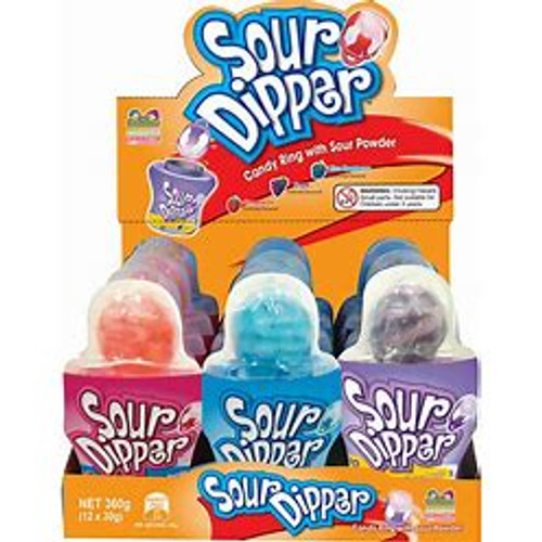 Sour Dipper - Candy Ring with Powder (12 x30g in a display)