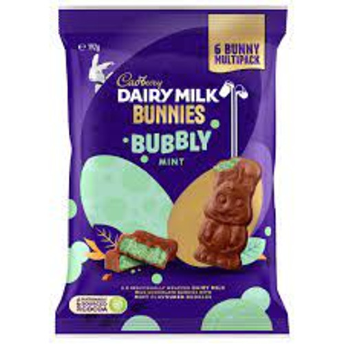 Cadbury Bunnies - Bubbly Mint 6 Pack (198g bag)