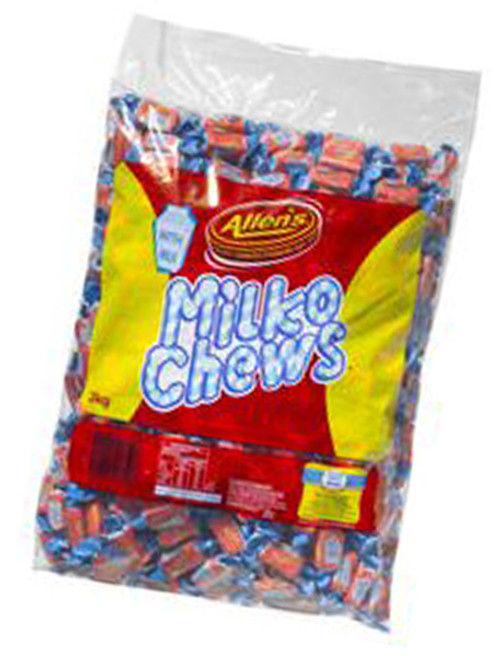 Allens Milko Chews, by Allens Confectionery,  and more Confectionery at The Professors Online Lolly Shop. (Image Number :6211)