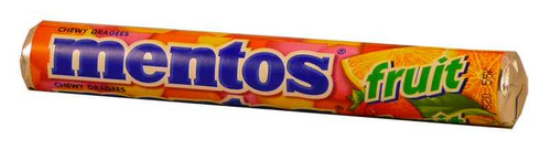 Mentos - Fruit, by Perfetti Van Melle,  and more Confectionery at The Professors Online Lolly Shop. (Image Number :2065)