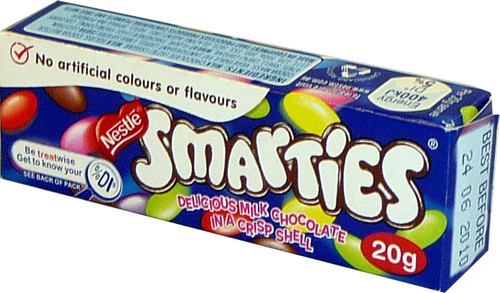 Smarties, by Nestle,  and more Confectionery at The Professors Online Lolly Shop. (Image Number :3166)