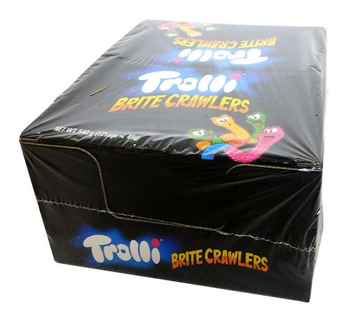 Trolli Sour Glow worms / Brite Crawlers, by Trolli,  and more Confectionery at The Professors Online Lolly Shop. (Image Number :19892)