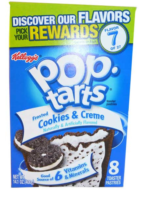 Kellogg's Pop-Tarts Frosted Cookies and Creme Toaster Pastries, 8