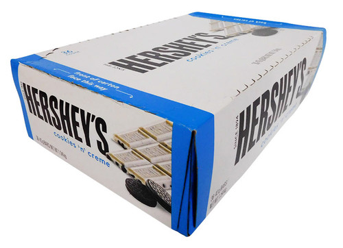 Hersheys Cookies and Cream Milk Chocolate Bars (36 x 43g Bars in a Display)