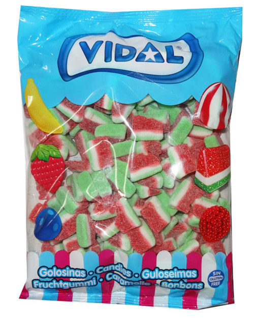 Vidal Watermelon Slices, by Candy Brokers/vidal,  and more Confectionery at The Professors Online Lolly Shop. (Image Number :7939)