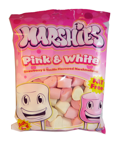 Marshies Pink and White Marshmallows, by Marshies,  and more Confectionery at The Professors Online Lolly Shop. (Image Number :3174)