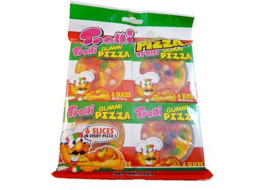 Trolli Mini Gummy Pizza, by Trolli,  and more Confectionery at The Professors Online Lolly Shop. (Image Number :3290)