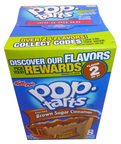 Kelloggs Pop Tarts - Frosted Brown Sugar Cinnamon, by Kelloggs Pop Tarts,  and more Snack Foods at The Professors Online Lolly Shop. (Image Number :3364)