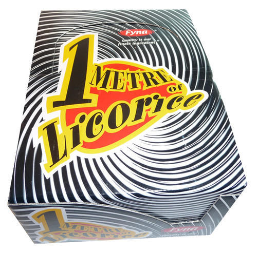 One Metre  Black Licorice, by Fyna Foods,  and more Confectionery at The Professors Online Lolly Shop. (Image Number :3538)