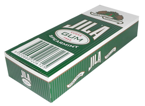 Jila Sugar Free Gum - Spearmint, by Ferndale Confectionery/Jila,  and more Confectionery at The Professors Online Lolly Shop. (Image Number :3695)