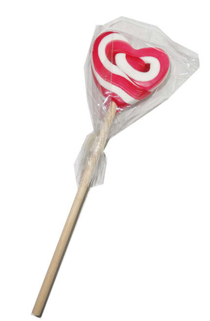 Heart Shaped Lollipop - Hot Pink and White, by Designer Candy/Other,  and more Confectionery at The Professors Online Lolly Shop. (Image Number :4941)