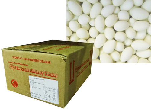 Sugar Coated Almonds - White, by Confectionery House,  and more Confectionery at The Professors Online Lolly Shop. (Image Number :8791)