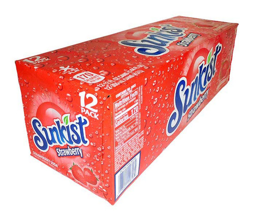 Sunkist - Strawberry, by Dr Pepper,  and more Beverages at The Professors Online Lolly Shop. (Image Number :20401)