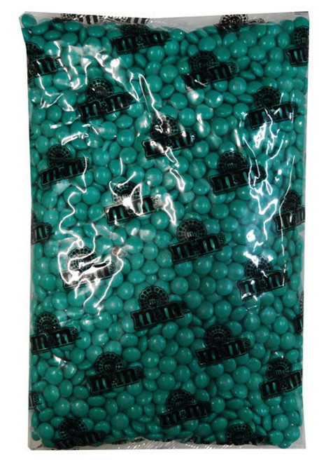 Single Colour M&M s - Aqua Green, by Mars,  and more Confectionery at The Professors Online Lolly Shop. (Image Number :10958)