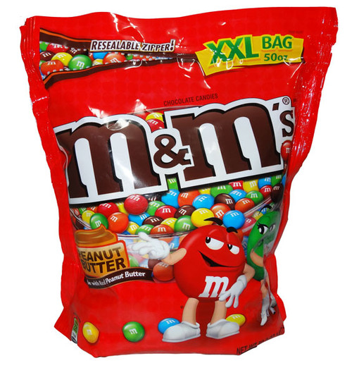 M&M Peanut Butter Chocolate Candies, by Mars,  and more Confectionery at The Professors Online Lolly Shop. (Image Number :4699)