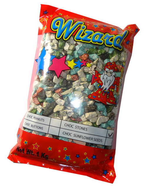 Wizard Choc Stones, by Wizard,  and more Confectionery at The Professors Online Lolly Shop. (Image Number :6029)