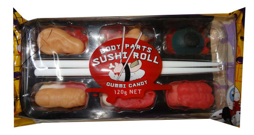 Body Parts Sushi Roll, by Lolliland,  and more Confectionery at The Professors Online Lolly Shop. (Image Number :6706)