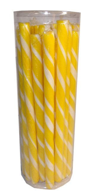 Candy Poles Jar - Yellow, by Brisbane Bulk Supplies,  and more Confectionery at The Professors Online Lolly Shop. (Image Number :7319)