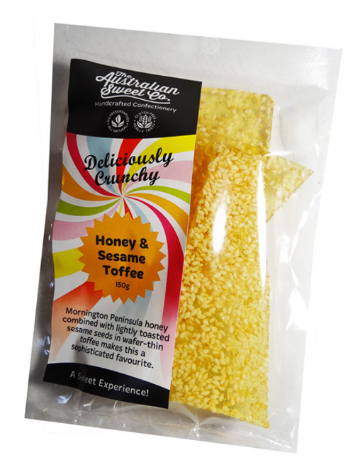 Honey and Sesame Toffee, by The Australian Sweet Company,  and more Confectionery at The Professors Online Lolly Shop. (Image Number :7445)