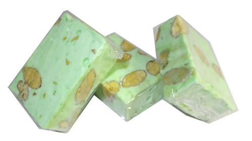 Almond Nougat - Pastel Green, by ABW Foods,  and more Confectionery at The Professors Online Lolly Shop. (Image Number :7617)