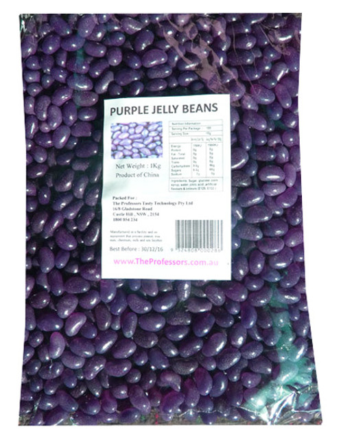 Sweet Treats Mini Jelly Beans - Purple with a Grape Flavour, by Brisbane Bulk Supplies,  and more Confectionery at The Professors Online Lolly Shop. (Image Number :8685)
