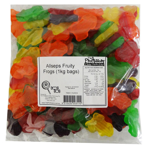 Allseps Fruity Frogs, by Allseps,  and more Confectionery at The Professors Online Lolly Shop. (Image Number :12831)