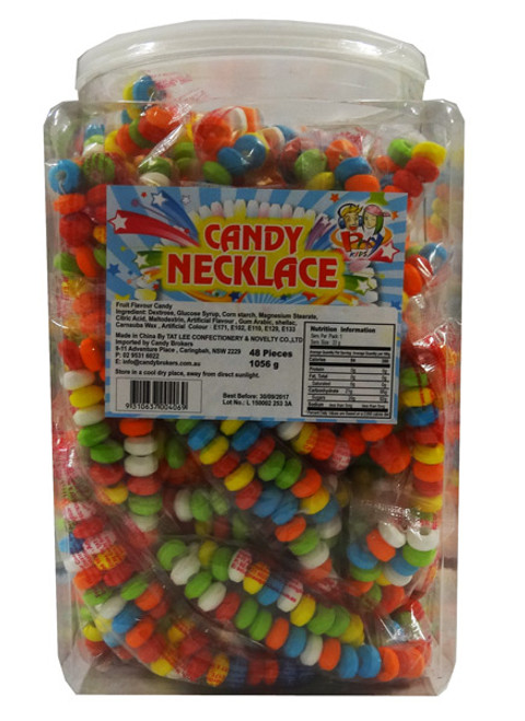 Candy Necklace - Individually wrapped, by Candy Brokers,  and more Confectionery at The Professors Online Lolly Shop. (Image Number :9047)