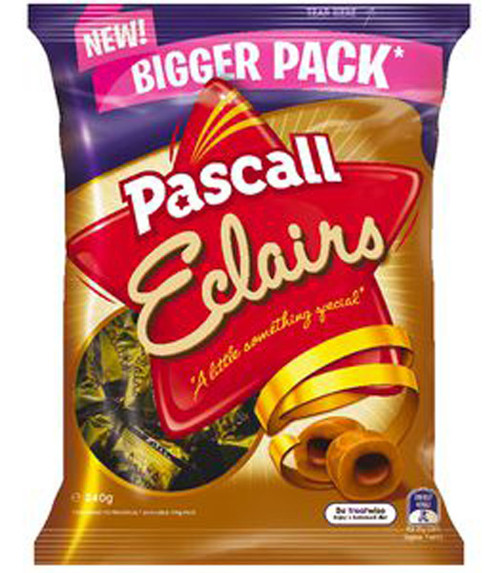 Pascall Eclairs, by Pascall,  and more Confectionery at The Professors Online Lolly Shop. (Image Number :9293)