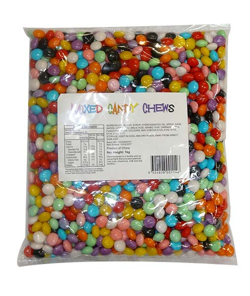 Sweet Treats Candy Chews Bulk - Mixed Colours, by Brisbane Bulk Supplies,  and more Confectionery at The Professors Online Lolly Shop. (Image Number :9722)