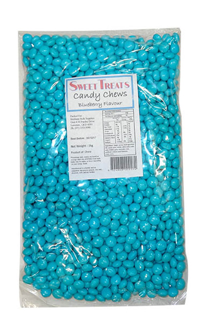 Sweet Treats Candy Chews Bulk - Blue, by Brisbane Bulk Supplies,  and more Confectionery at The Professors Online Lolly Shop. (Image Number :9718)