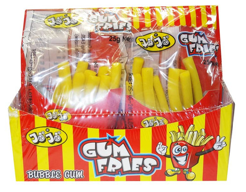 JoJos Gum Fries Bubble Gum, by JoJo,  and more Confectionery at The Professors Online Lolly Shop. (Image Number :9539)