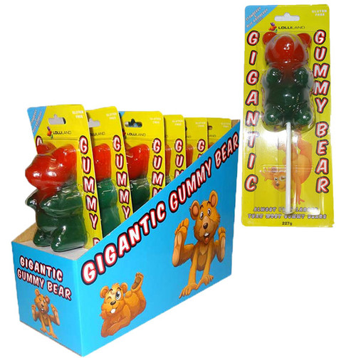 Gigantic Gummy Bear Lollipops Display Box, now available to Buy