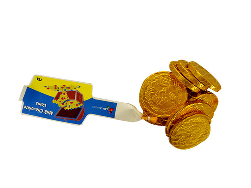 Lolliland Milk Chocolate Coins - Gold, by Lolliland,  and more Confectionery at The Professors Online Lolly Shop. (Image Number :10400)