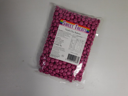 Sweet Treats Choc Buttons - Purple (1kg bag)