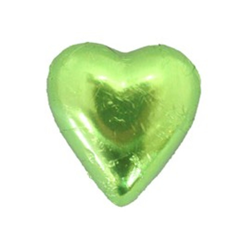 Belgian Milk Chocolate Hearts - Lime and more Confectionery at The Professors Online Lolly Shop. (Image Number :11289)