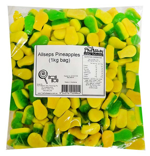 Allseps Bulk Pineapples, by Allseps,  and more Confectionery at The Professors Online Lolly Shop. (Image Number :12134)