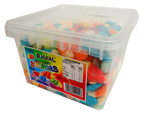 Radical Storms - Multi-Colour, by AIT Confectionery,  and more Confectionery at The Professors Online Lolly Shop. (Image Number :13847)