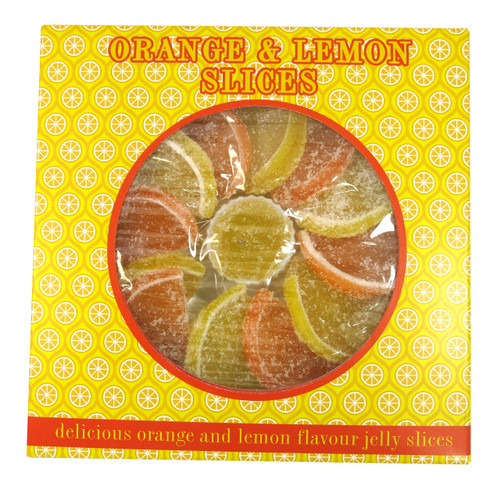 Orange and Lemon Flavoured Jelly Slices and more Confectionery at The Professors Online Lolly Shop. (Image Number :11929)