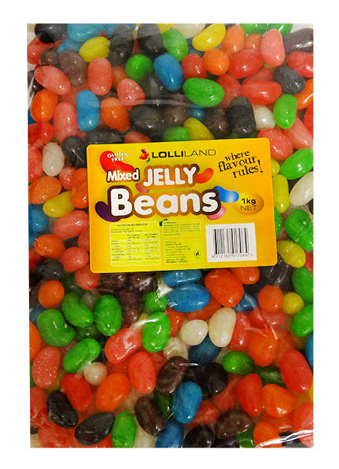 Lolliland - Medium Jelly beans - Mixed, by Lolliland,  and more Confectionery at The Professors Online Lolly Shop. (Image Number :12089)