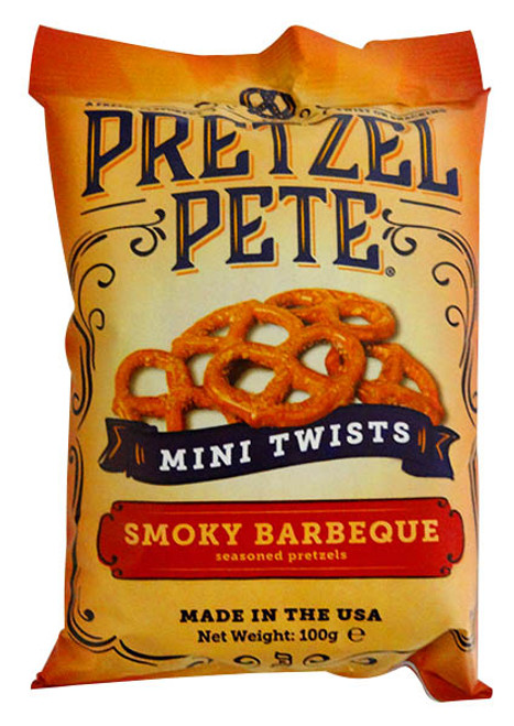 Pretzel Pete - Mini Twists - Smokey BBQ and more Snack Foods at The Professors Online Lolly Shop. (Image Number :12785)