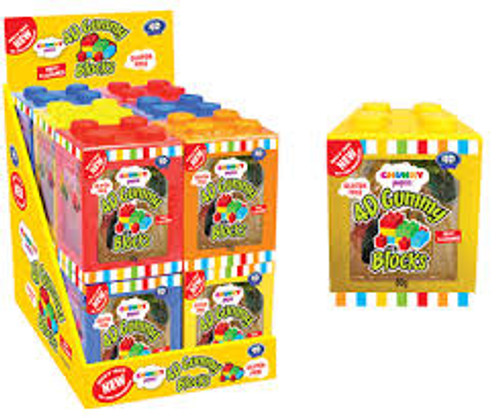 Chunky Funkeez 4D Gummy Blocks and more Confectionery at The Professors Online Lolly Shop. (Image Number :12575)