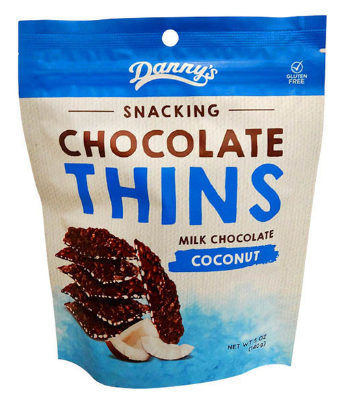 Danny s Snacking Chocolate Thins - Coconut and more Confectionery at The Professors Online Lolly Shop. (Image Number :13127)