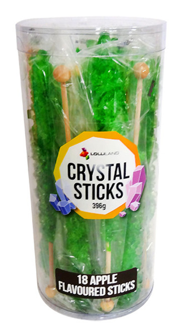 Crystal sticks - Green, by Lolliland,  and more Confectionery at The Professors Online Lolly Shop. (Image Number :12851)