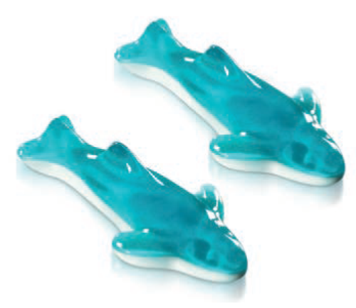 Gelco  Blue Sharks, by Sweet and Sour,  and more Confectionery at The Professors Online Lolly Shop. (Image Number :12705)