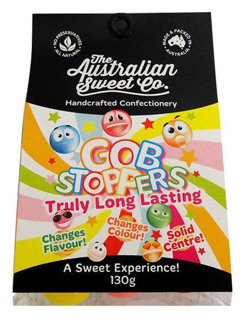 Gobstoppers, by The Australian Sweet Company,  and more Confectionery at The Professors Online Lolly Shop. (Image Number :13615)