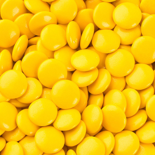 Candy Showcase Choc Buttons - Yellow, by Lolliland,  and more Confectionery at The Professors Online Lolly Shop. (Image Number :12908)