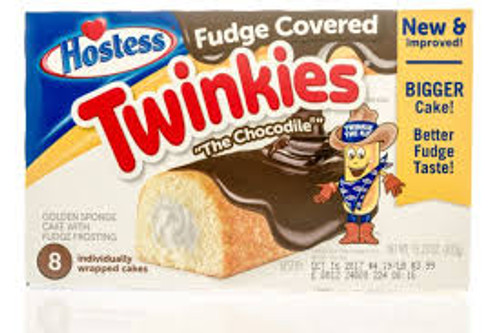 Hostess Twinkies - Fudge Covered, by Hostess Twinkies,  and more Snack Foods at The Professors Online Lolly Shop. (Image Number :13312)